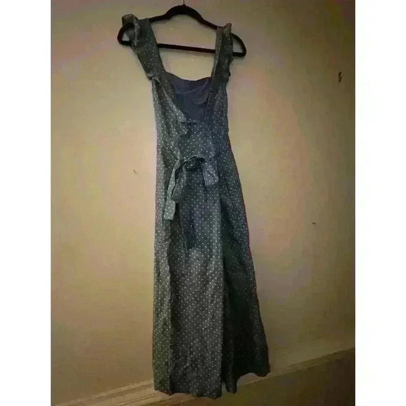 Ruffled Chambray Jumpsuit Women Size Large NWT - Picture 2 of 3